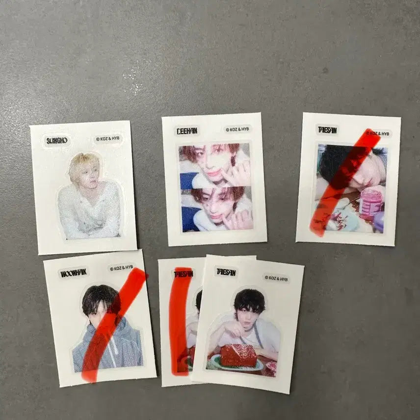 [BUNJANG] BOYNEXTDOOR SungHo TaeSan JiHan RiWoo YoonHak Photocard/Sticker Bundle Set / 보넥도 포카/띠부씰 양도 (성호 태산 이한 리우 운학)