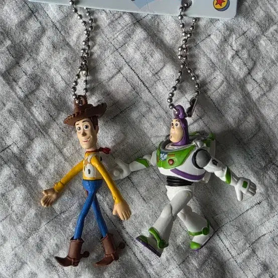 [BUNJANG] Disney Pixar Toy Story Woody & Buzz Lightyear Keychain Set / 토이스토리 우디 버즈 키링 세트