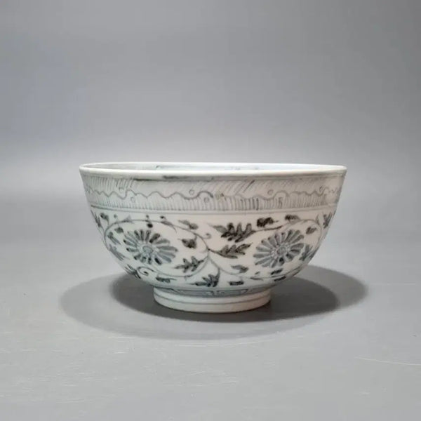 [BUNJANG] Ming Hongwu Blue and White Floral Large Bowl / 명홍무 청화 전지화훼문 대완. 지름20 높이 11