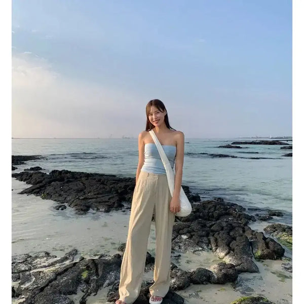 [BUNJANG] Wonlog Slacks Shorts (Size S, Beige) / 원로그 슬랙스 숏 S