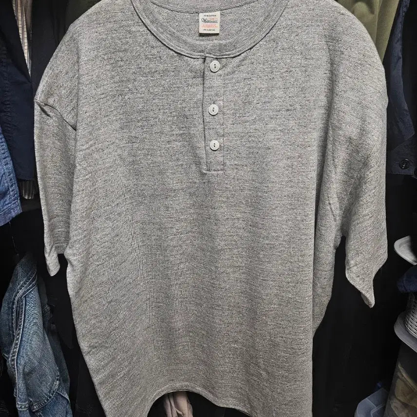 [BUNJANG] Warehouse 4601 Henly Neck T-Shirt XXL / 웨어하우스 4601 헨리넥 XXL