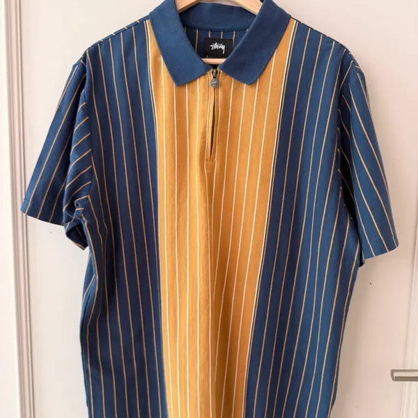 [BUNJANG] Stussy Tivoli Stripe Polo PK Shirt L / 스투시(stussy) Tivoli 스트라이프 폴로pk