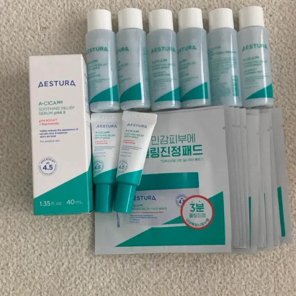 [BUNJANG] AESTURA Theracne Dual Active Serum & Toner Set / 에스트라 시카세럼54ml+토너150ml+패드20매