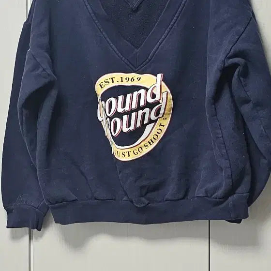[BUNJANG] Round Round Sweatshirt Navy / 약기모 라운드 라운드 맨투맨 네이비