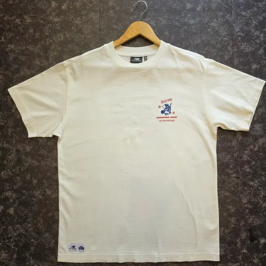 [BUNJANG] New Balance x Movverwork Collaboration Short Sleeve T-Shirt M / 뉴발란스와 모베러웍스 콜라보 반팔티셔츠 M