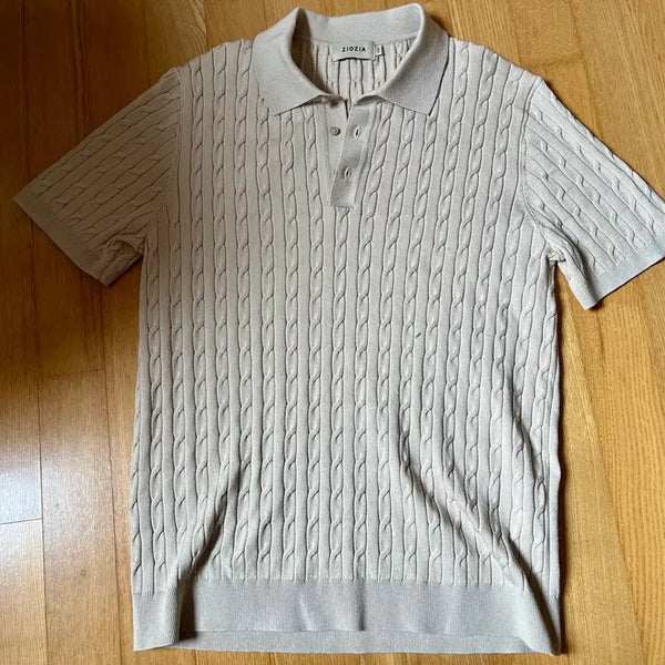 [BUNJANG] Ziozia Short Sleeve Knit Beige / Ziozia 반팔 니트
