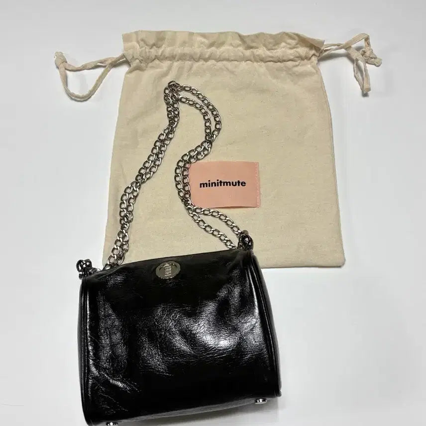 [BUNJANG] Minitmute Brett Mini Bag - Mu Black / 미닛뮤트(MINITMUTE) 브렛 미니백 뮤블랙 컬러