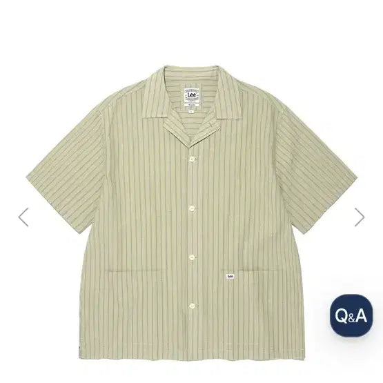 [BUNJANG] Lee Coverall Short-Sleeve Shirt Khaki L / [새상품] Lee 커버올 반팔 셔츠 카키 L