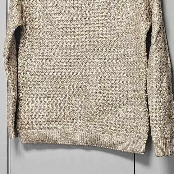 [BUNJANG] Mango Texture Knit Sweater Beige / 망고 텍스쳐 니트 스웨터 베이지