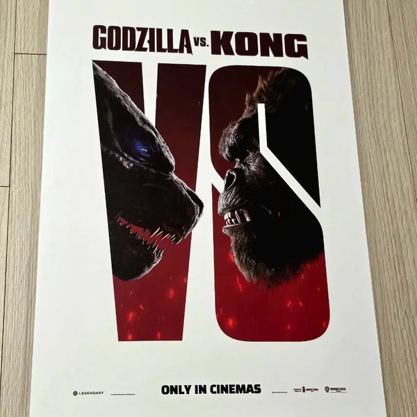 [BUNJANG] Godzilla vs. Kong Limited Edition A3 Movie Poster / [초희귀한정판]영화 고질라vs콩 포스터(A3)