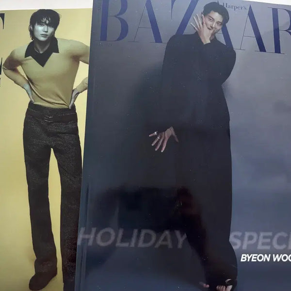 [BUNJANG] Byeon Woo-seok Harper's Bazaar & Elle Magazine Bundle / 변우석