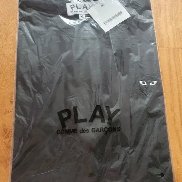 [BUNJANG] Comme des Garçons PLAY Black T-Shirt XL / 꼼데가르송 플레이 반팔티 블랙 XL