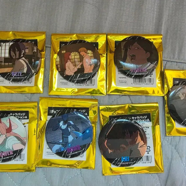 [BUNJANG] Chainsaw Man - The Movie: Reze Arc - 7 Types Can Badges Bundle Set / 체인소 맨 레제편 캔뱃지 7종