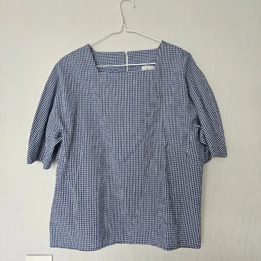 [BUNJANG] Blue Pattern Blouse / 시원한 블루 패턴 블라우스