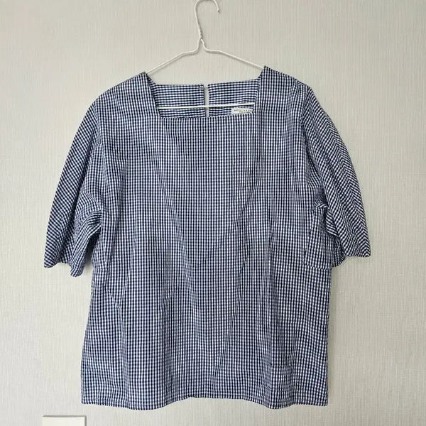 [BUNJANG] Blue Pattern Blouse / 시원한 블루 패턴 블라우스
