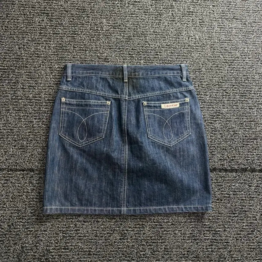 [BUNJANG] Calvin Klein 00s Denim Mini Skirt Size 28 / 00s 캘빈클라인 데님 미니스커트 28
