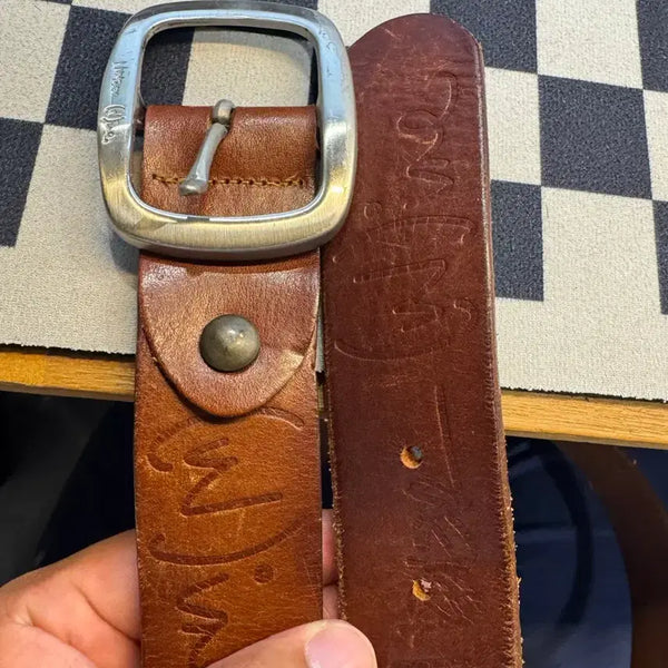 [BUNJANG] Number (N)ine Vintage Leather Belt / [113] 넘버나인 Number (N)ine 빈티지 레더 벨트