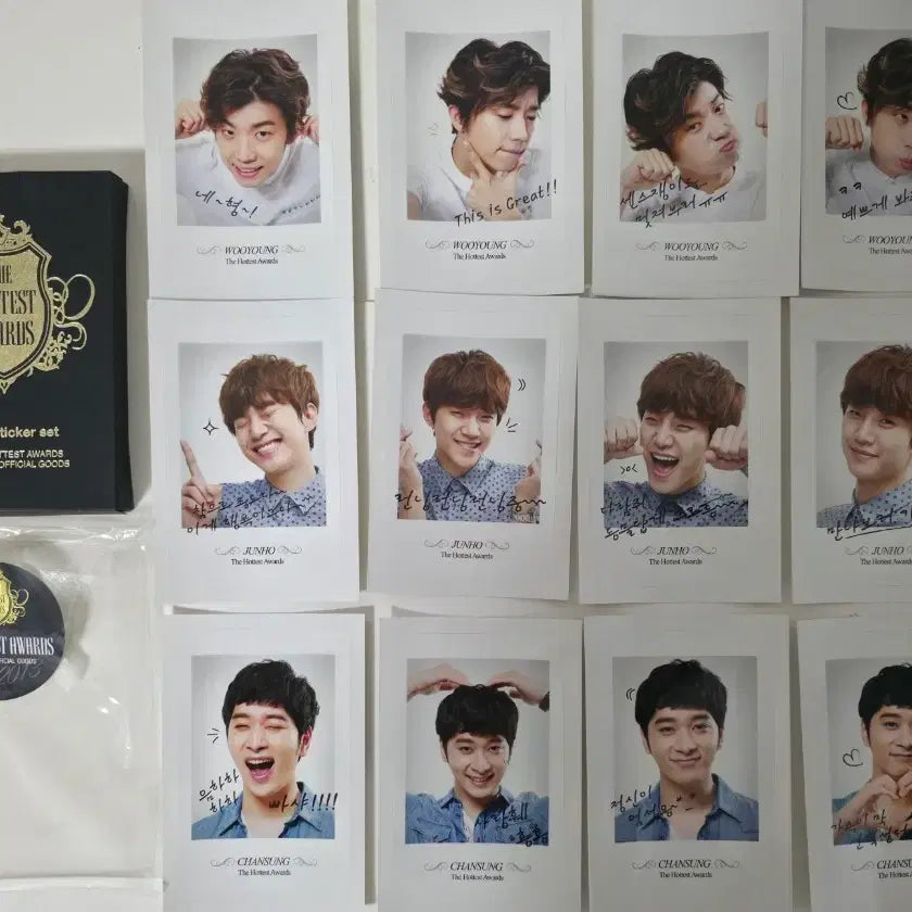 [BUNJANG] 2PM The Hottest Awards Fan Meeting Official Goods Photo Sticker Set / 2PM 2013 The hottest 어워즈 팬미팅 공식굿즈 포토스티커