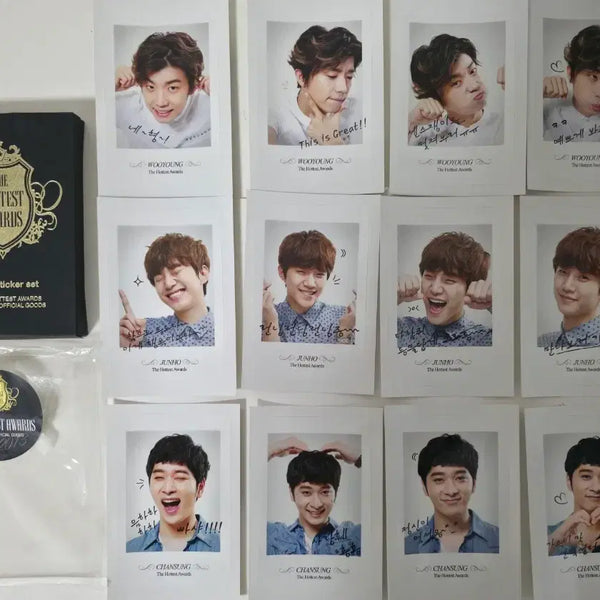 [BUNJANG] 2PM The Hottest Awards Fan Meeting Official Goods Photo Sticker Set / 2PM 2013 The hottest 어워즈 팬미팅 공식굿즈 포토스티커