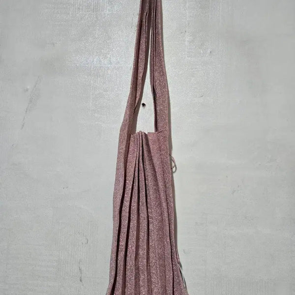 [BUNJANG] Joseph & Stacey Pearl Pleats Knit Shoulder Bag / 조셉앤스테이시 펄 플리츠 니트 숄더백