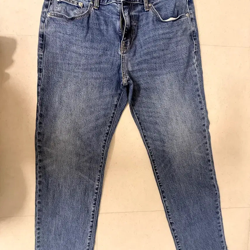 [BUNJANG] Blue Wash Straight Fit Jeans (36-inch) / 청바지 블루 워싱 스트레이트 핏 36인치