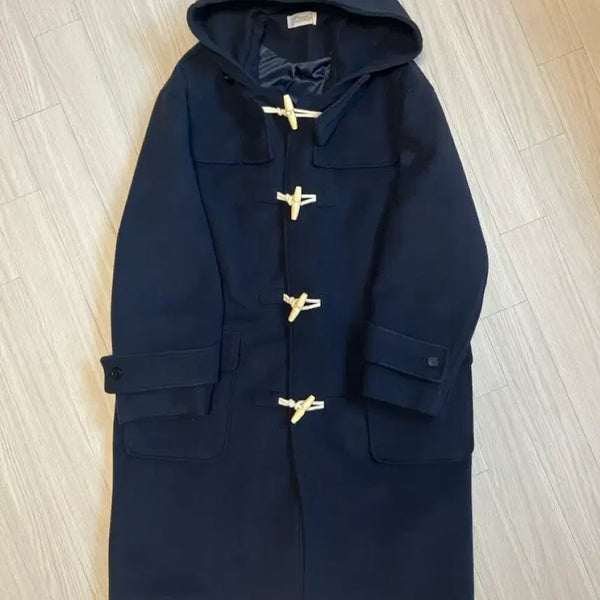 [BUNJANG] Partimento Oversized Melton Duffle Long Coat Navy L / 무배) 파르티멘토 오버사이즈 멜톤 더플 롱 코트 네이비 L