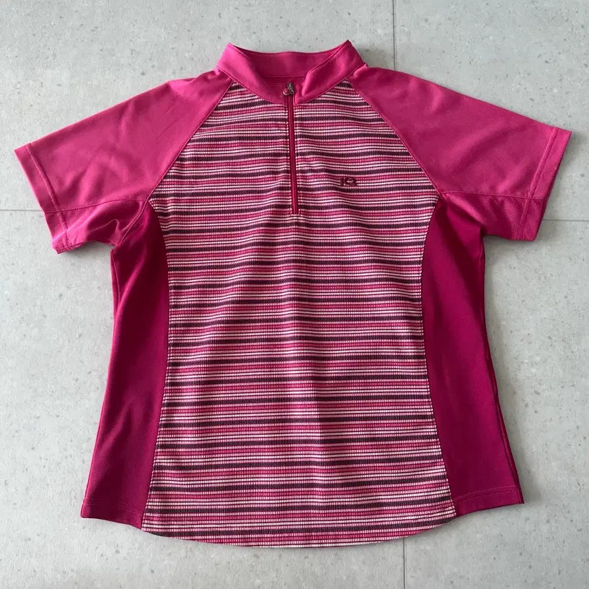 [BUNJANG] K2 Women's Short Sleeve Jersey Pink Stripe / k2 여성 반팔 져지 핑크 스트라이프