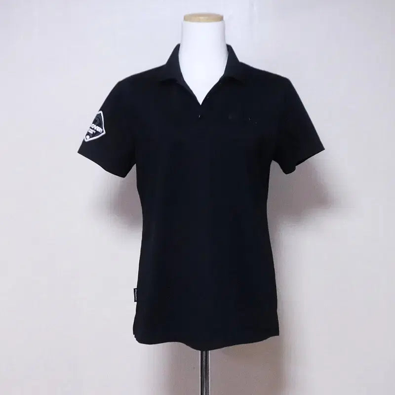 [BUNJANG] Discovery Women's Black Short-Sleeve Polo T-Shirt / 디스커버리 여성66 반팔 티셔츠(3)