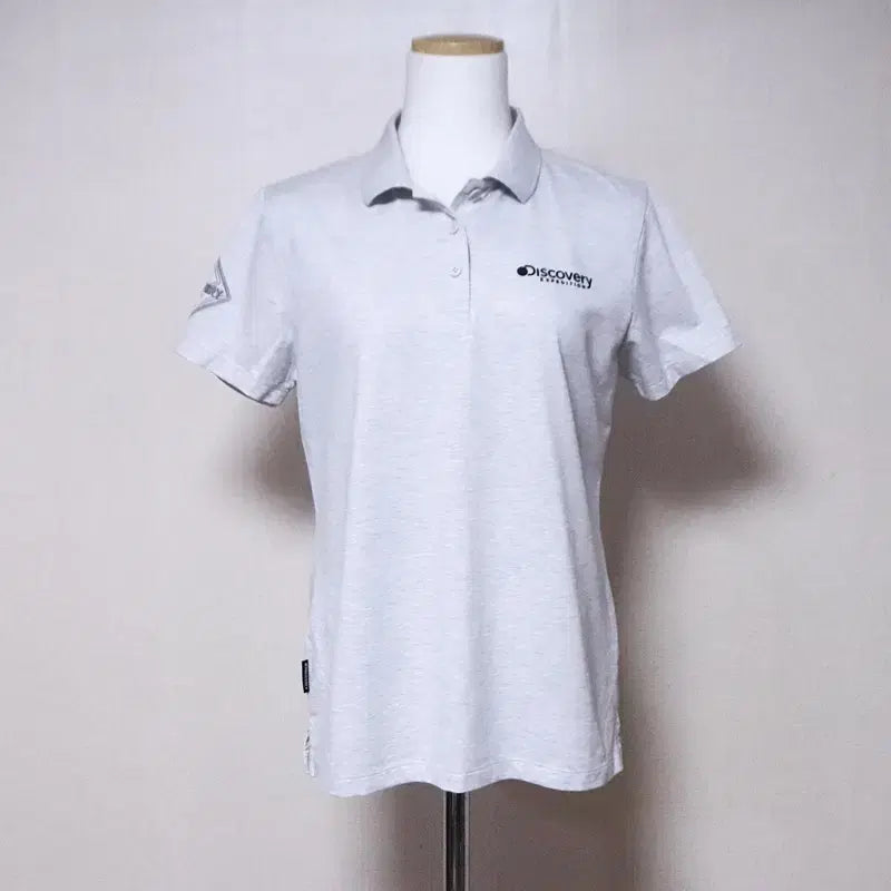 [BUNJANG] Discovery Women's Grey Short Sleeve T-Shirt Size 66 / 디스커버리 여성66 그레이 반팔 티셔츠(3)