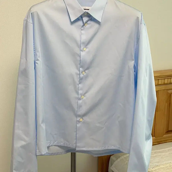 [BUNJANG] Gu Min Sung CORGI SHIRT Sky Blue Size M / 구민성 크롭 셔츠 CORGI SHIRT 스카이 M