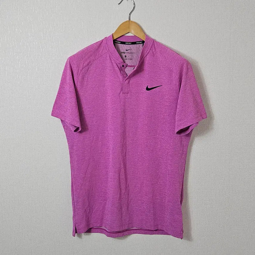 [BUNJANG] Nike Golf AeroReact Short Sleeve Polo T-Shirt Henry Neck XL / 나이키 골프 에어로리액트 반팔 폴로 카라티 기능성 헨리넥 XL 105 (민트급)