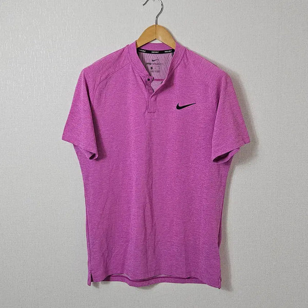 [BUNJANG] Nike Golf AeroReact Short Sleeve Polo T-Shirt Henry Neck XL / 나이키 골프 에어로리액트 반팔 폴로 카라티 기능성 헨리넥 XL 105 (민트급)