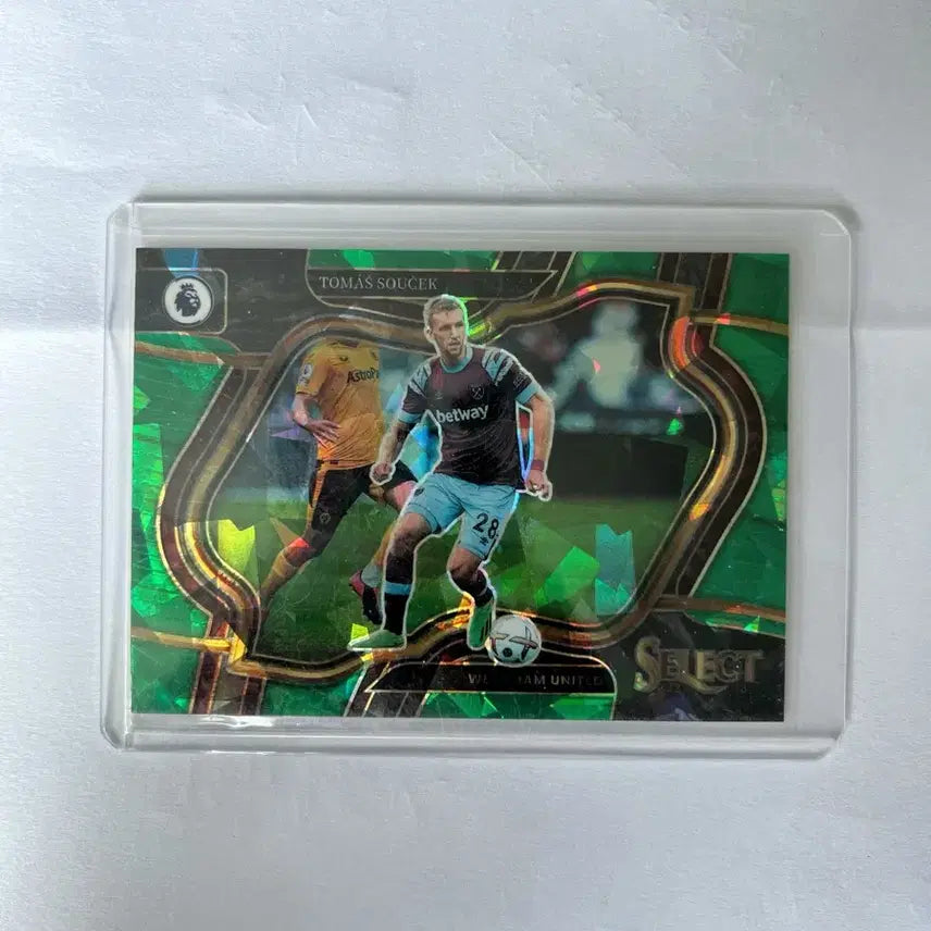 [BUNJANG] 2021-22 Select Tomas Soucek Soccer Card - Green Variant / 2021-22 Select 토마스 수첵 축구 카드