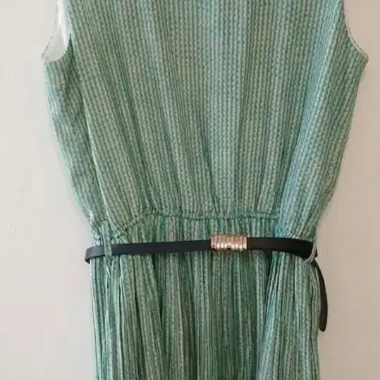 [BUNJANG] mer.la Sleeveless Dress with Belt / 벨트 원피스