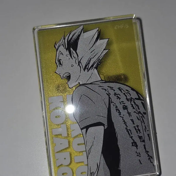 [BUNJANG] Haikyuu!! Fanpark Bokuto Ace's Mindset T-shirt POB Acrylic Badge / 하이큐 팬파크 보쿠토 에이스의 마음가짐 티셔츠 특전 아크릴 뱃지