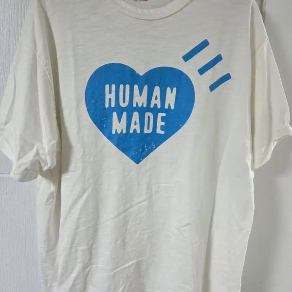 [BUNJANG] Human Made Heart T-Shirt White / 휴먼메이드 하트 반팔 티셔츠 화이트