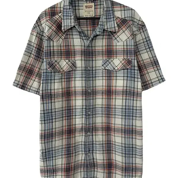 [BUNJANG] Levi's Snap Button Western Short Sleeve Shirt XL / [XL] LEVI'S 리바이스 스냅버튼 웨스턴 반팔셔츠