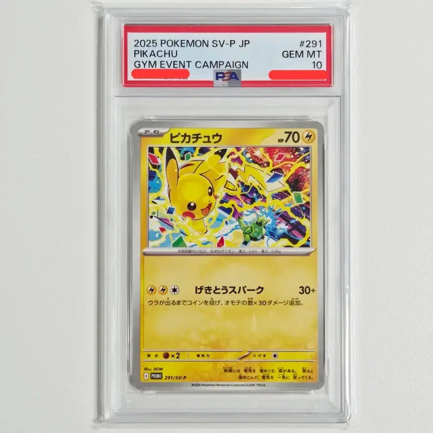 [BUNJANG] Pokemon Card Pikachu Promo Japanese PSA 10 Graded / 포켓몬카드 피카츄 프로모 일판 [PSA 10등급]