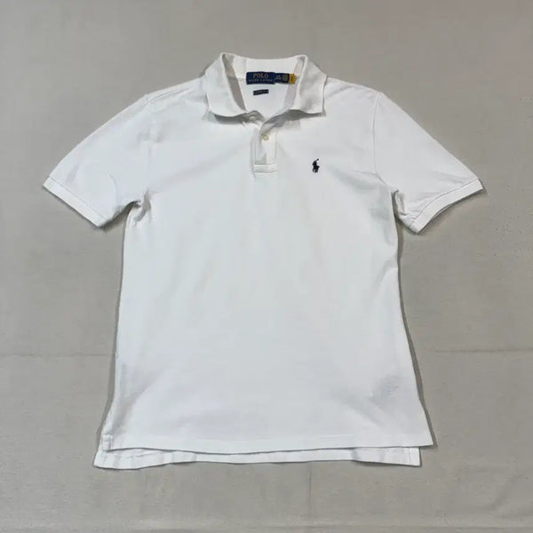 [BUNJANG] Polo Ralph Lauren Classic Fit Short Sleeve Polo Shirt White / M) 폴로 랄프로렌 클래식핏 반팔 카라티 화이트 신형 큐알탭 T24