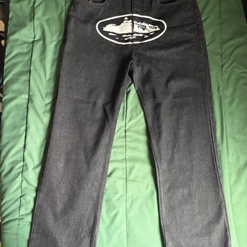 [BUNJANG] Corteiz Island Cargo Baggy Jeans Washed Black 32 Size / Corteiz 코르테이즈 아일랜드 배기 진 워싱블랙 32size