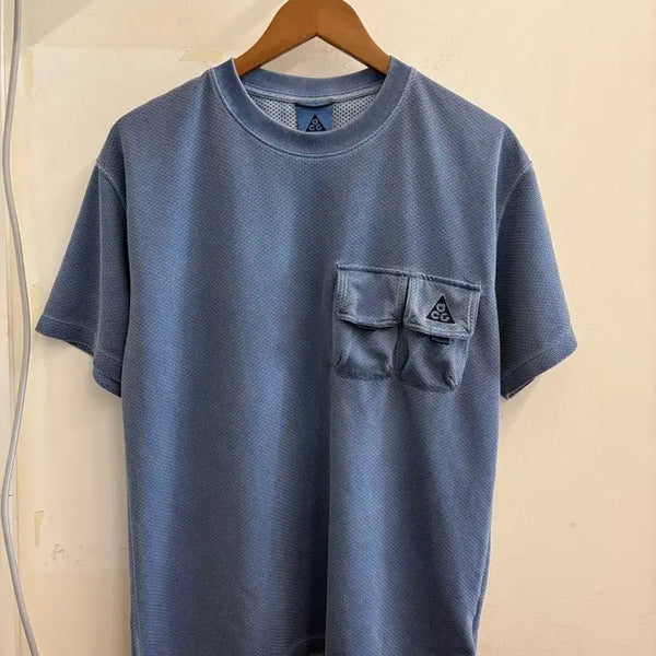 [BUNJANG] Nike ACG Watchman Peak T-Shirt Blue / N240. 나이키 ACG 워치맨 피크 티셔츠 블루