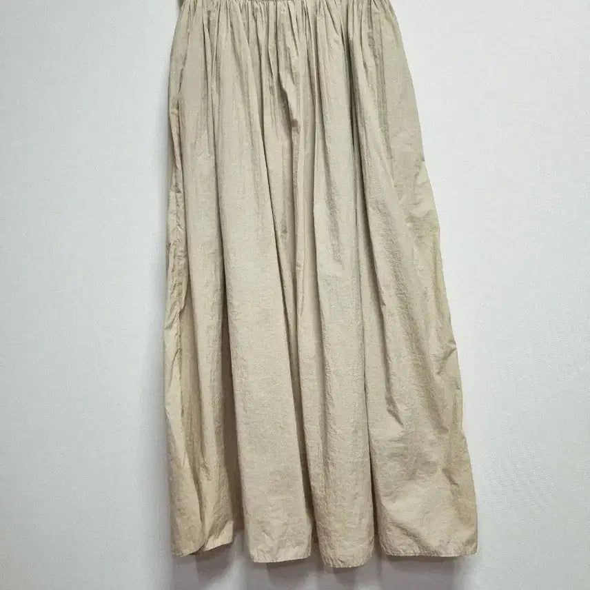 [BUNJANG] Lapis Lazuli Beige Banding Long Skirt / 라피스라줄리 베이지색 밴딩 롱 스커트