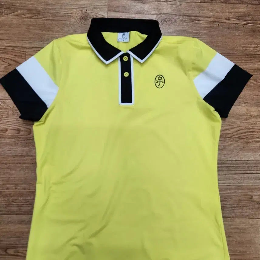 [BUNJANG] Castelbajac Women's Short Sleeve Golf T-Shirt Yellow / 까스텔바작반팔티