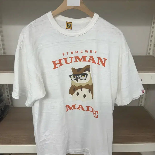 [BUNJANG] Human Made Printing T-Shirt White / 휴먼메이드 프린팅 티셔츠 화이트