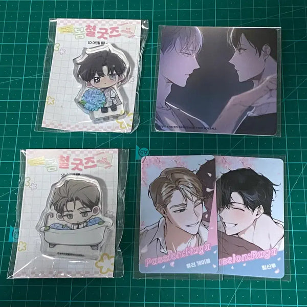 [BUNJANG] Fashion Raga Acrylic Coaster & Photocard Bundle Set / 패션 라가 코스터 아크릴코로토 포토카드 일괄