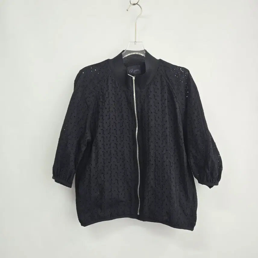 [BUNJANG] Black Lace Punching Jacket / 1395 블랙 레이스 펀칭   칠부  자켓 F