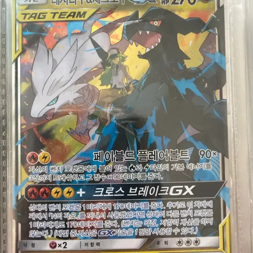 [BUNJANG] Tag Team Reshiram & Zekrom GX S-Rank / 태그팀 레시라무&제크로무 GX S급