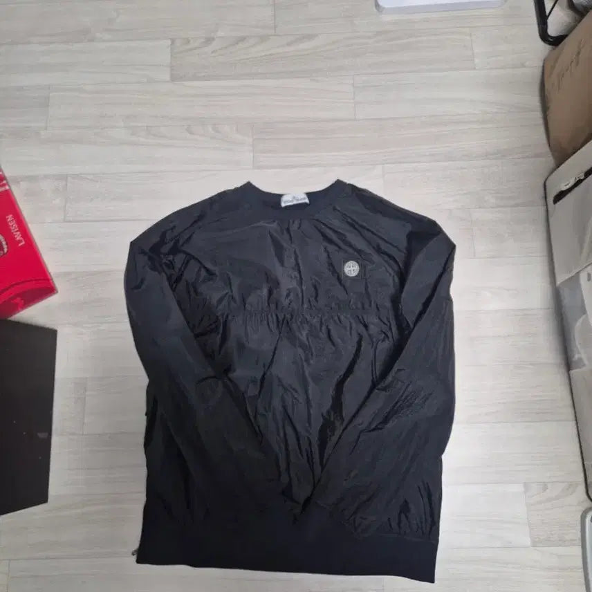 [BUNJANG] Stone Island Nylon Sweatshirt Black XL / 스톤아일랜드 나일론 맨투맨 블랙 xl