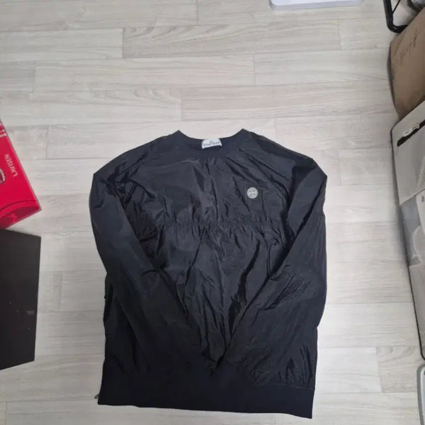 [BUNJANG] Stone Island Nylon Sweatshirt Black XL / 스톤아일랜드 나일론 맨투맨 블랙 xl
