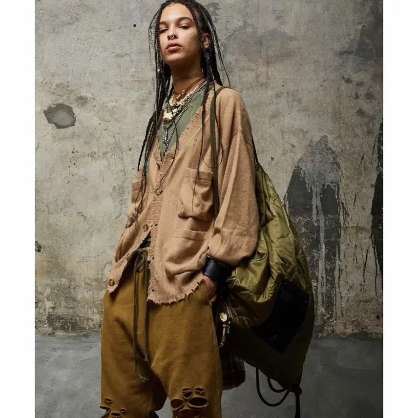 [BUNJANG] R13 23 Resort Grunge Drop Crotch Sweatpants / R13 알썰틴 23resort 그런지 드롭 크로치 스웻 팬츠